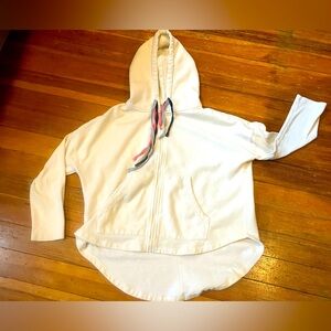 Saturday Sunday Anthropologie Ivory Sweatshirt Hoodie, Size Medium